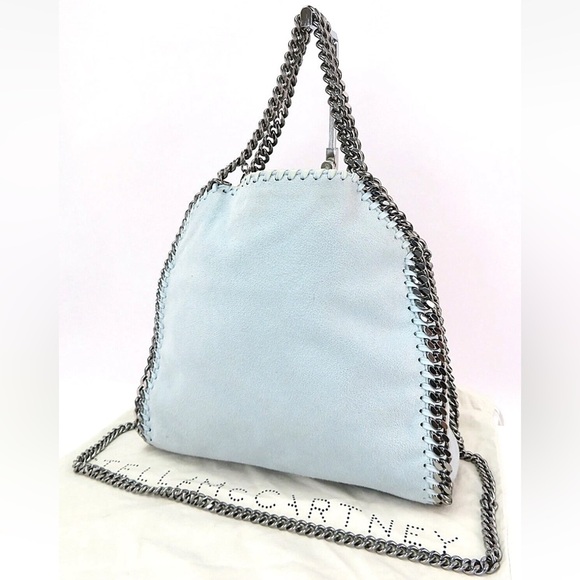 Stella McCartney Light Blue Chain Shoulder Bag - Picture 2 of 12